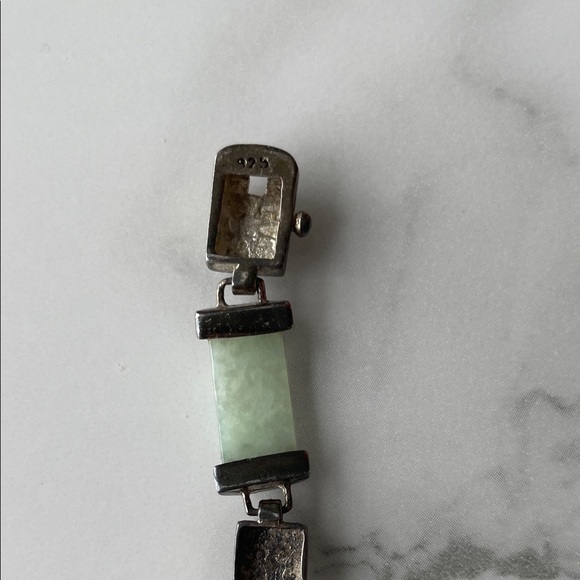 Vintage MF 925 Sterling Silver Multi-Stone Marcasite Bracelet - Picture 5 of 7